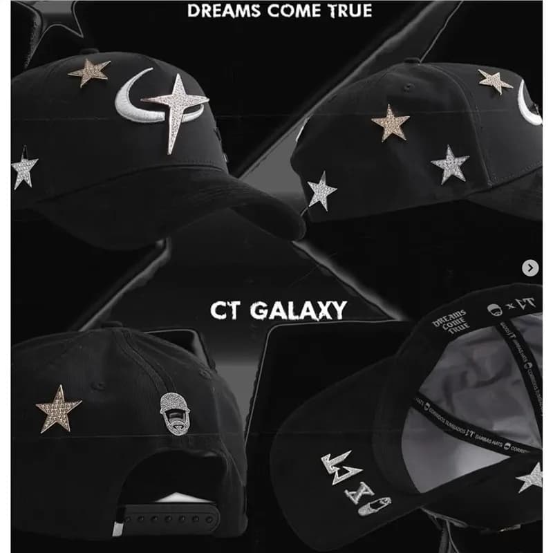 Travis Scott × Corteiz Galaxy Cap Crystal Star Moon