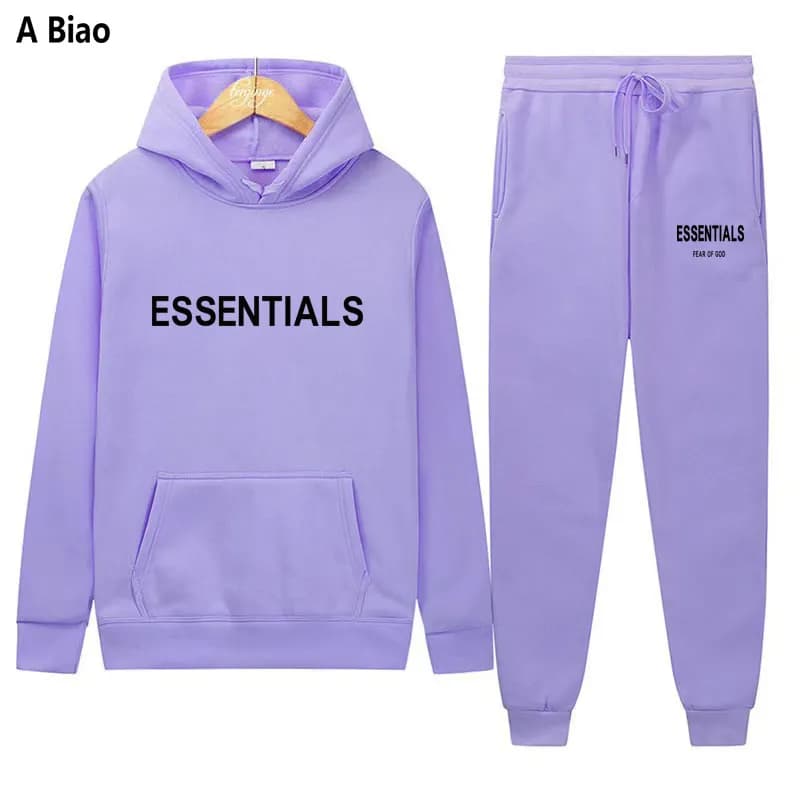 Fear of God Essentials Hoodie and Joggers Set Essentials Logo