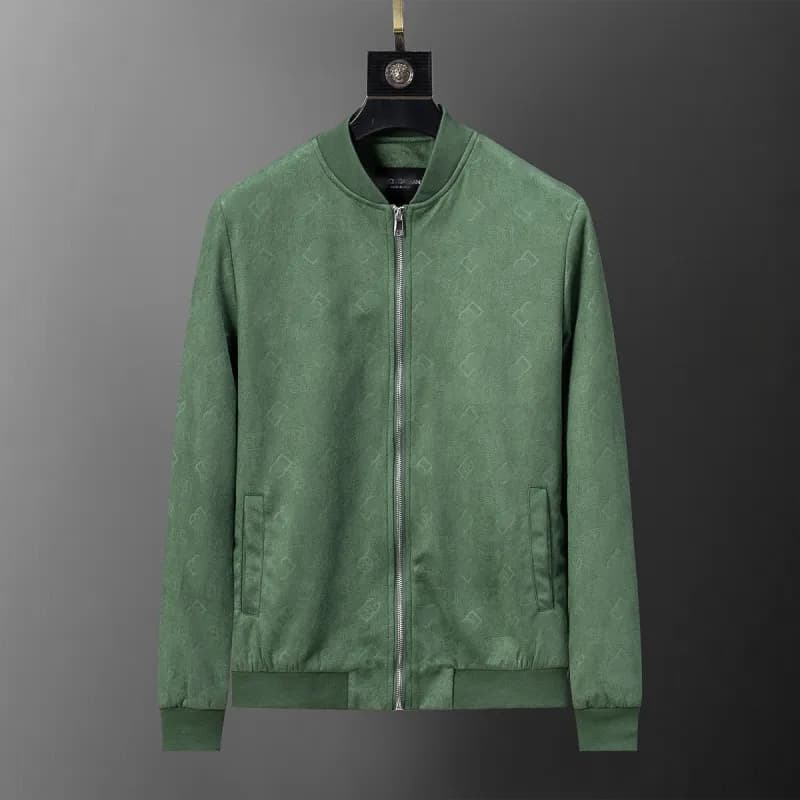Louis Vuitton Monogram Bomber Jacket All-Over Monogram — Green 56043 (leather)
