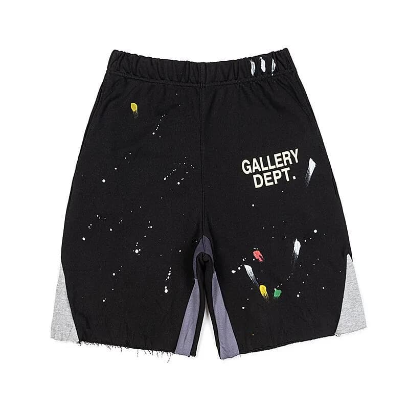 Paint Splatter Shorts Gallery Dept. Logo — 303# 黑色