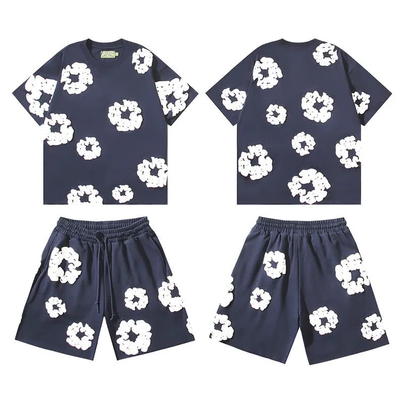 Gallery Dept. Floral Print Set 3D Flower Appliqué