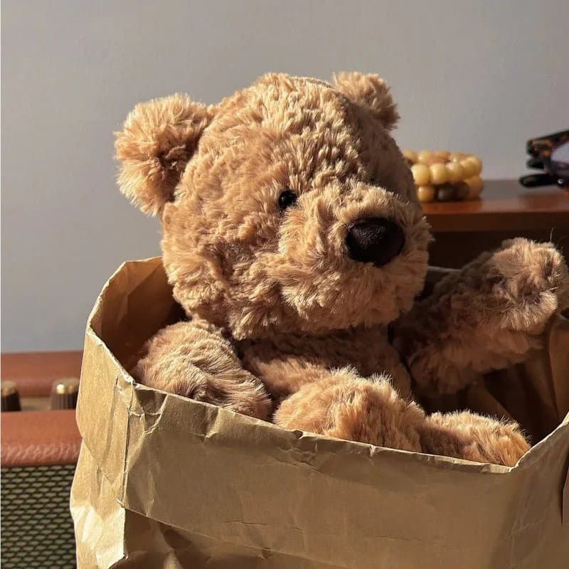 Labubu Plush Bear Medium Brown