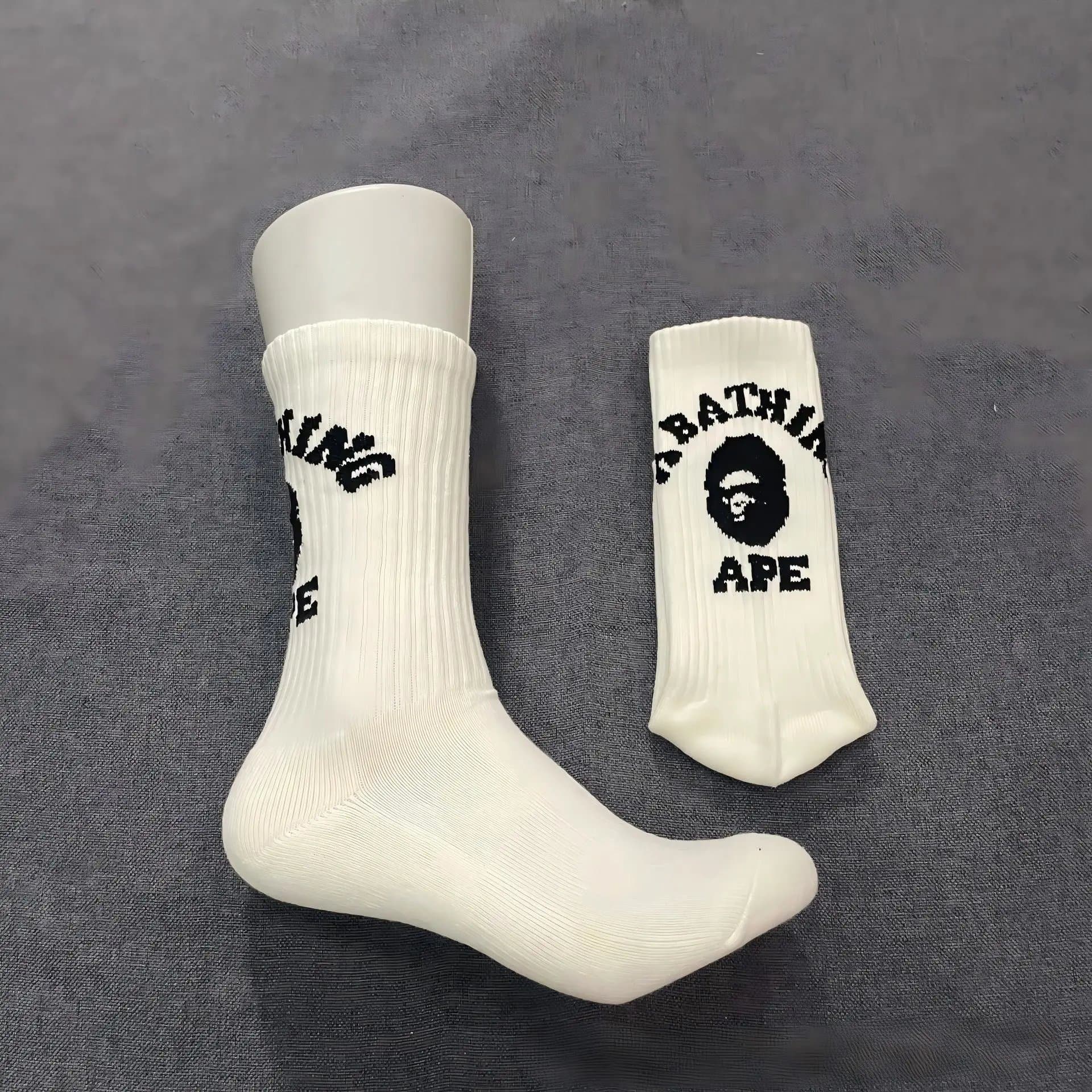 BAPE Crew Socks A Bathing Ape Logo
