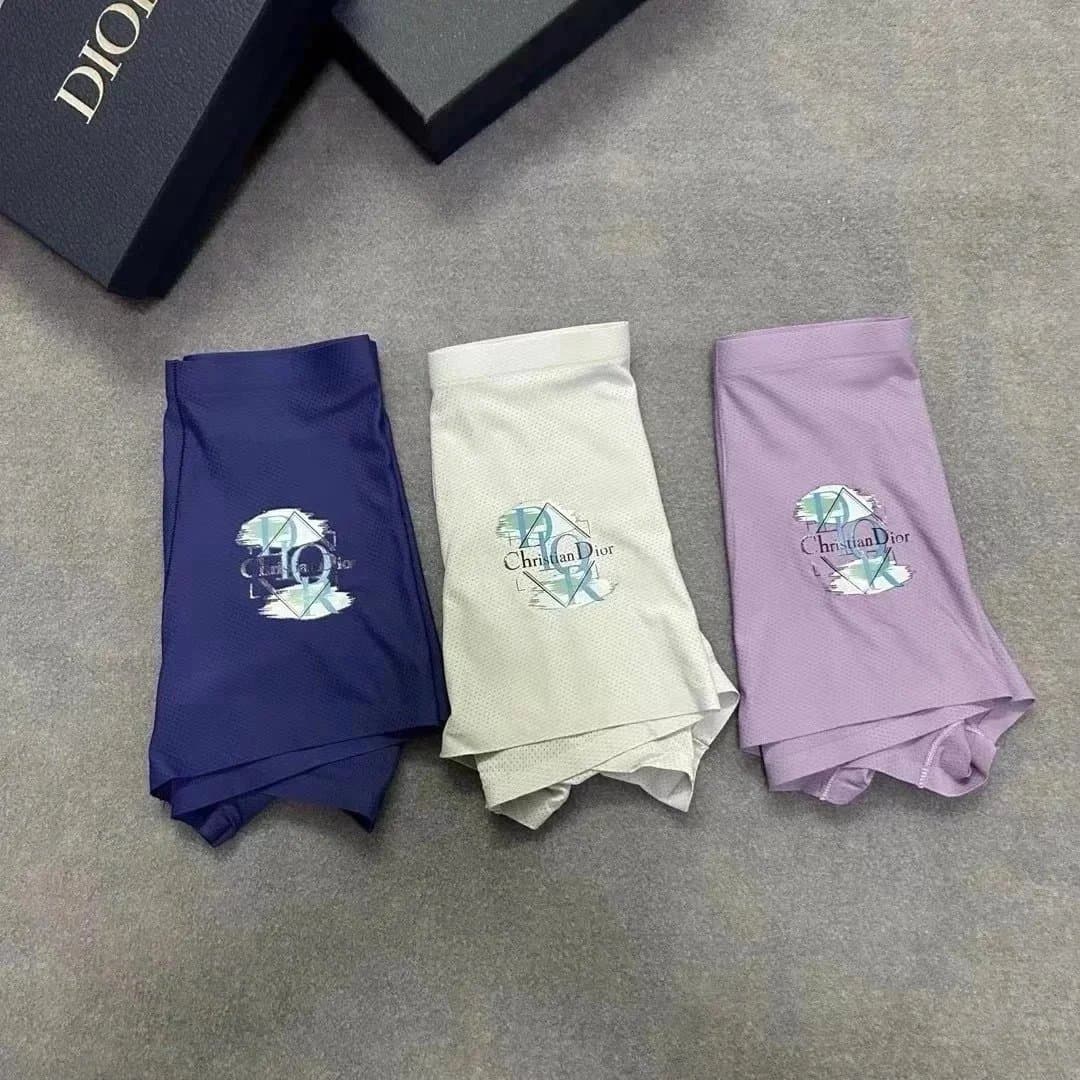 Dior Boxer Briefs Logo-Print Mesh