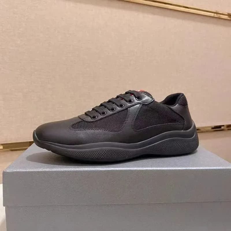 Prada Linea Rossa Sneaker Black Mesh-Leather