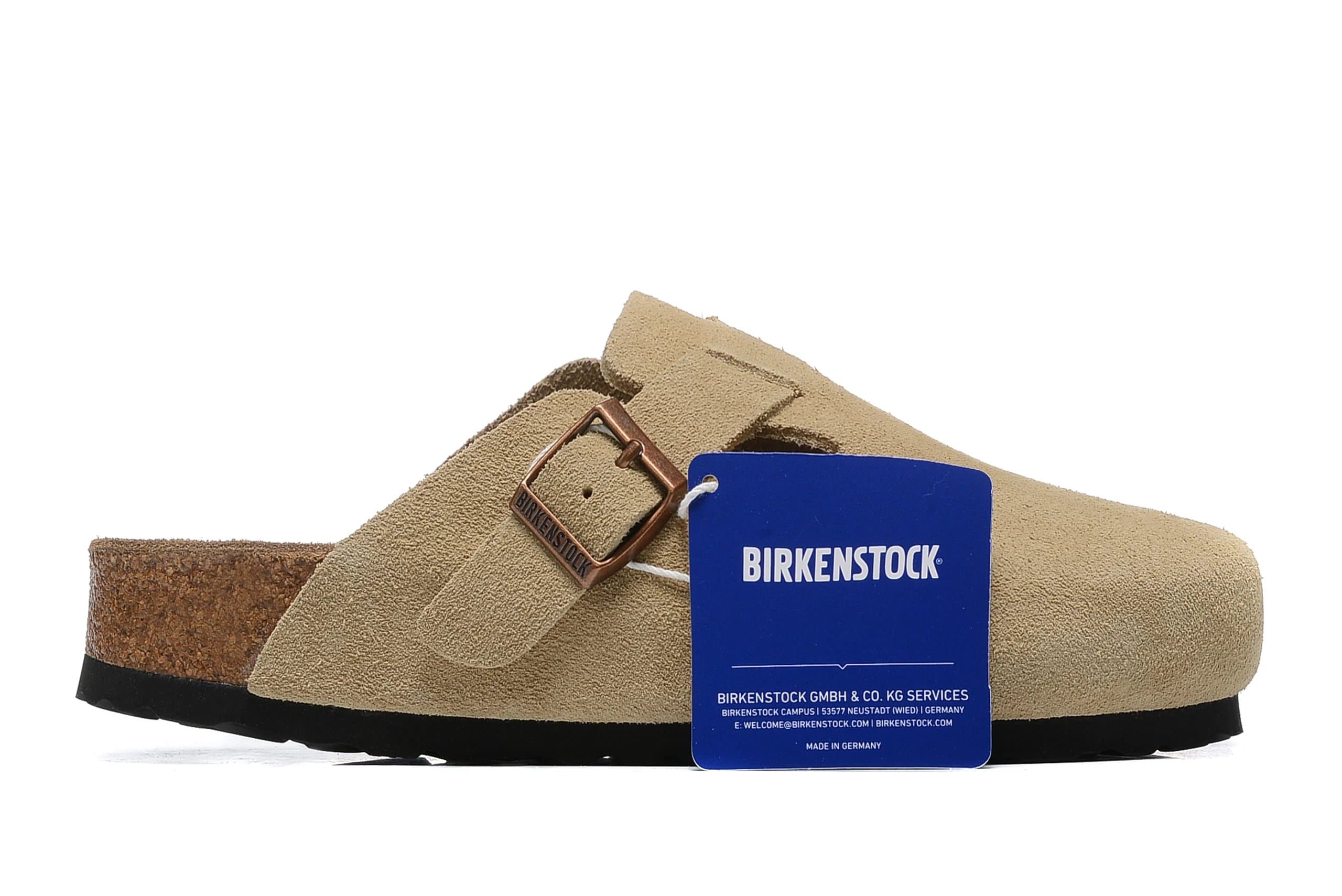 Birkenstock Boston Suede — 米色