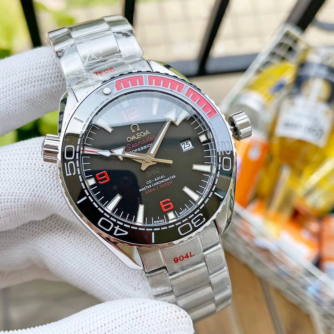 Omega Seamaster Professional 36th America's Cup — 【黑红圈口】银壳·黑盘钢带