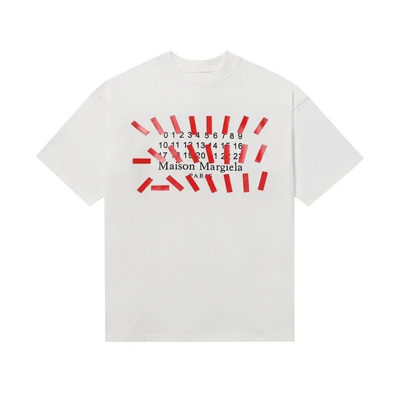 Maison Margiela Numbered Tee Numbers Print — 605白