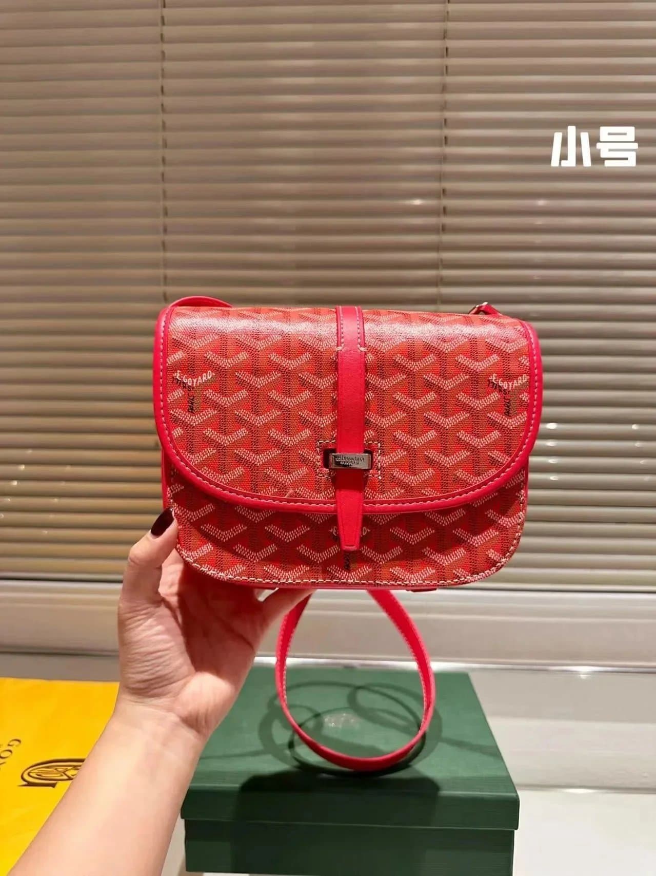 Goyard Saint Louis Mini Red Goyardine Canvas