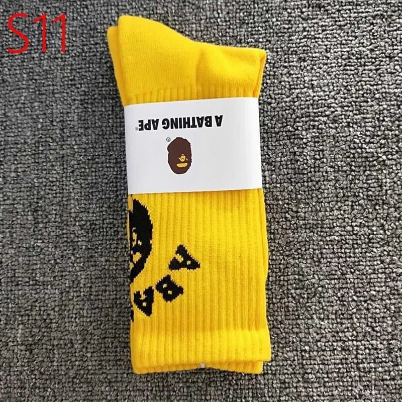 BAPE Crew Socks Ape Head Logo — S11
