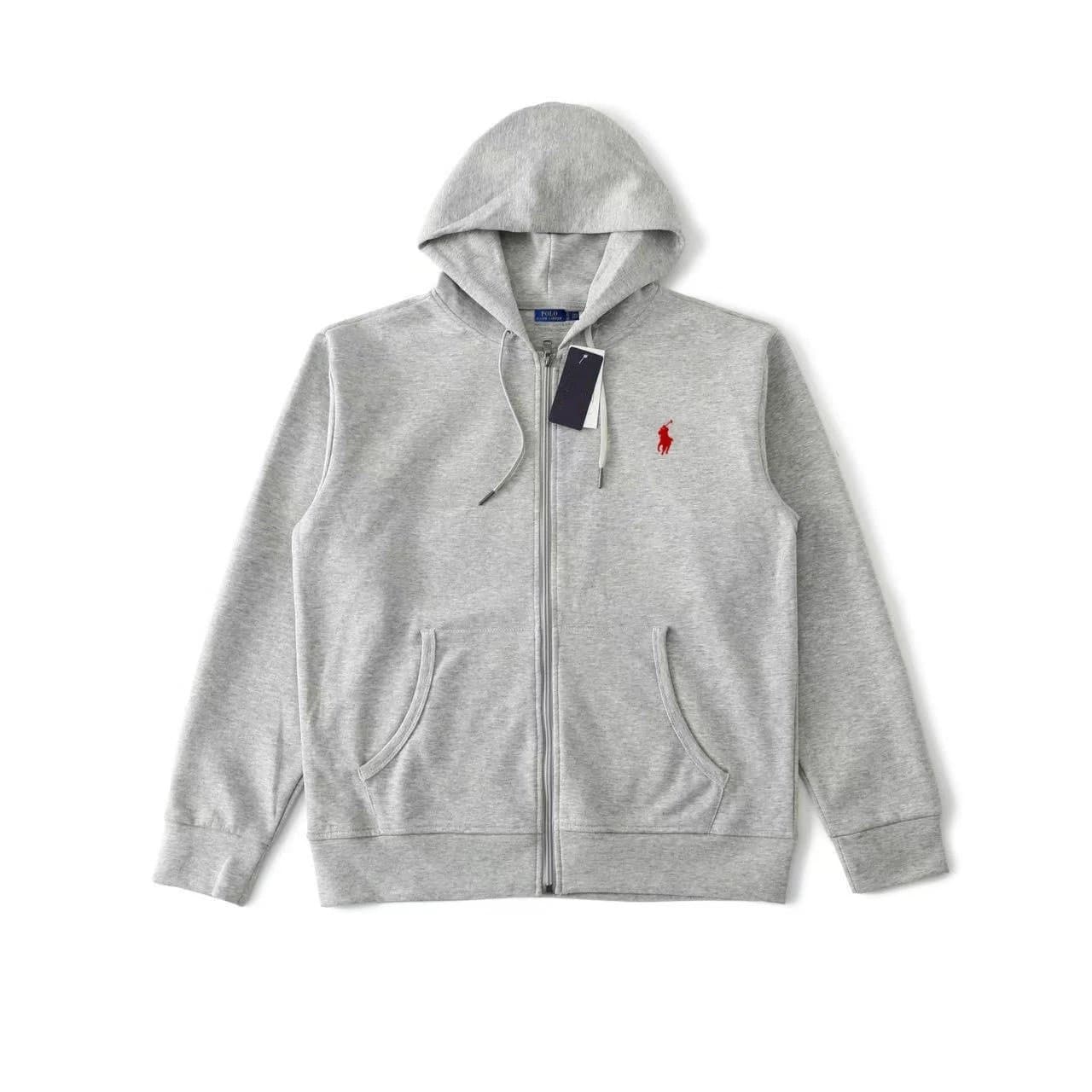 Polo Ralph Lauren Classic Fit Full-Zip Hoodie Heather Grey