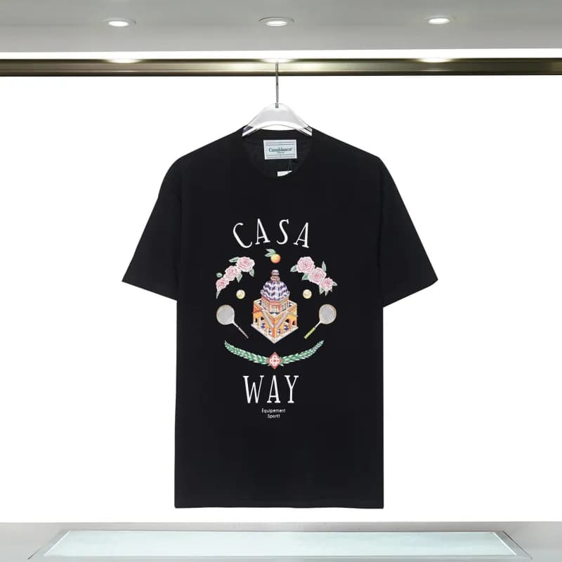 Aimé Leon Dore Casablanca Graphic Tee Casablanca Jet Print — 8126 black