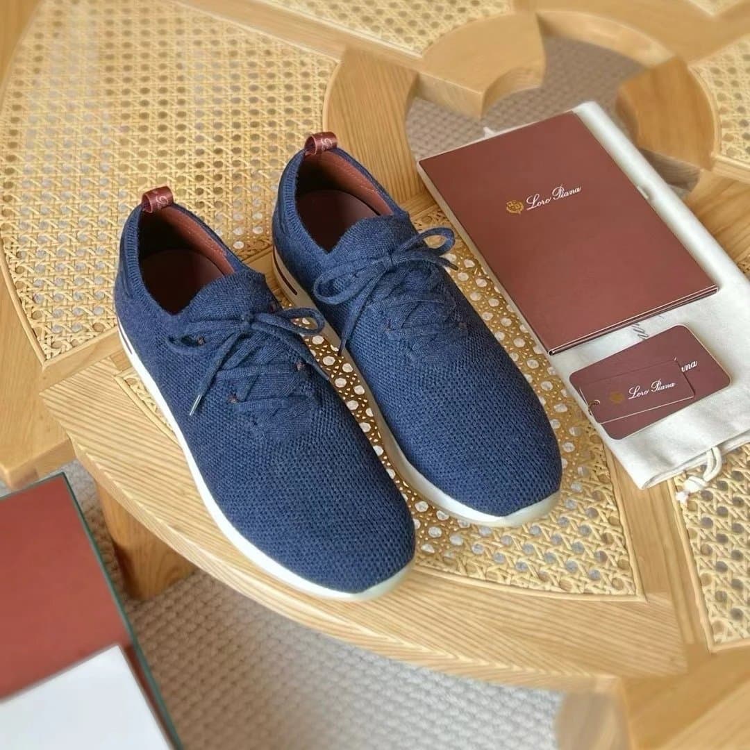 Loro Piana Knit Sneaker Chestnut — PL007