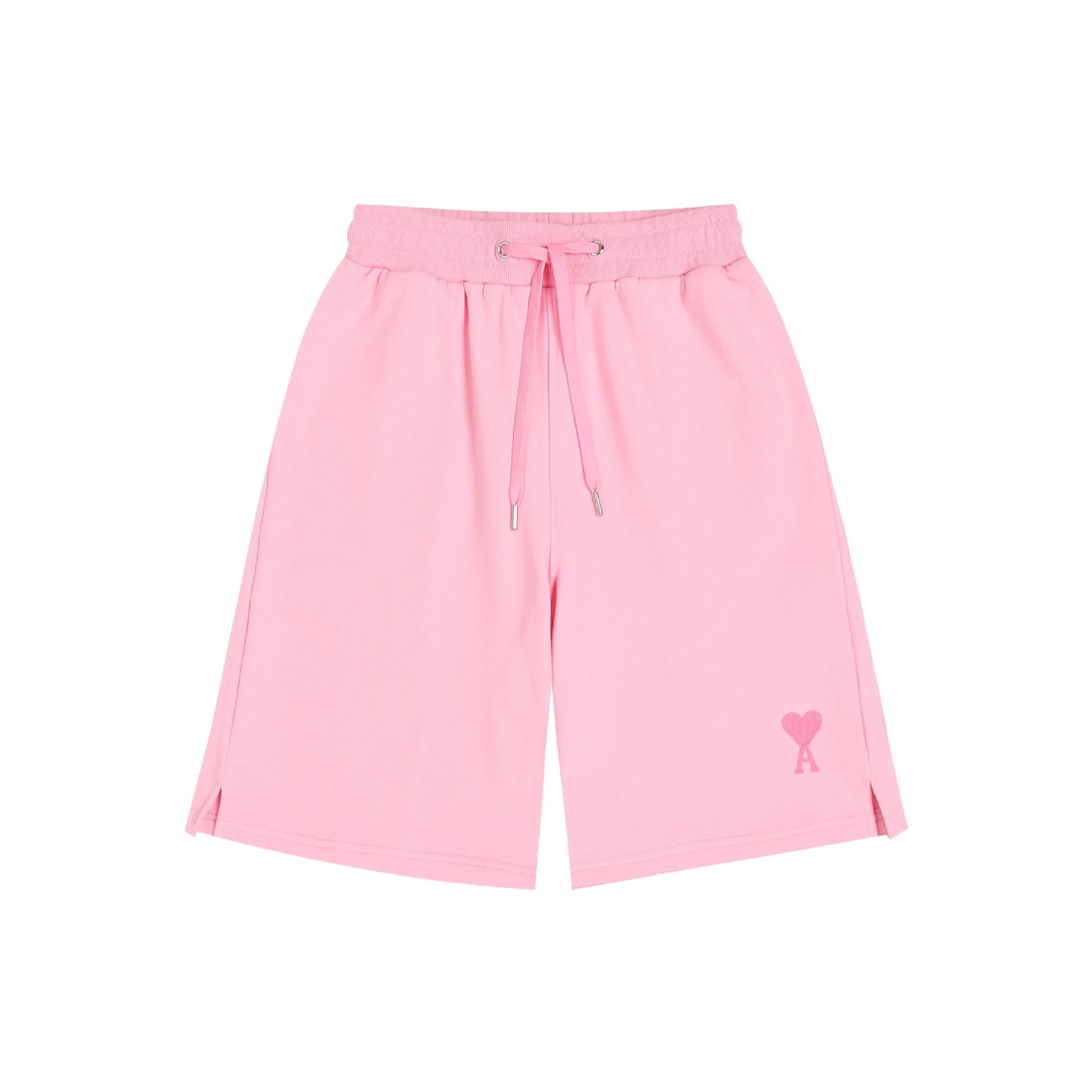 Amiri Logo Patch Shorts Heather Grey — 浅粉【12毛巾绣款】