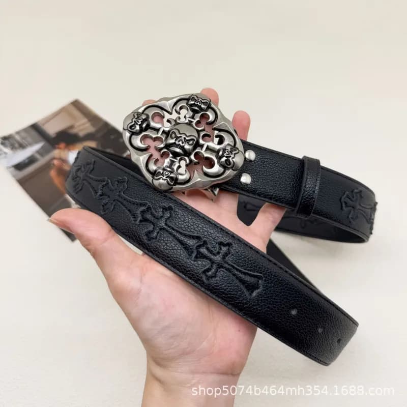Chrome Hearts Cross Belt Embossed Cross — 17