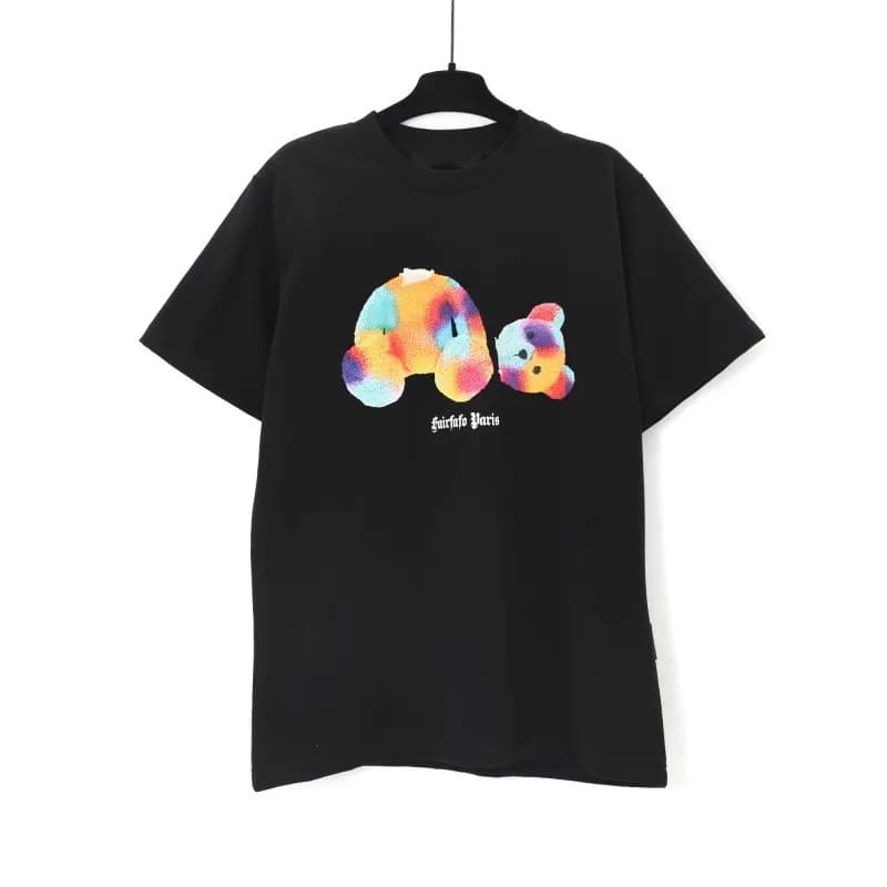 Palm Angels Graphic Tee Tie-Dye Bear