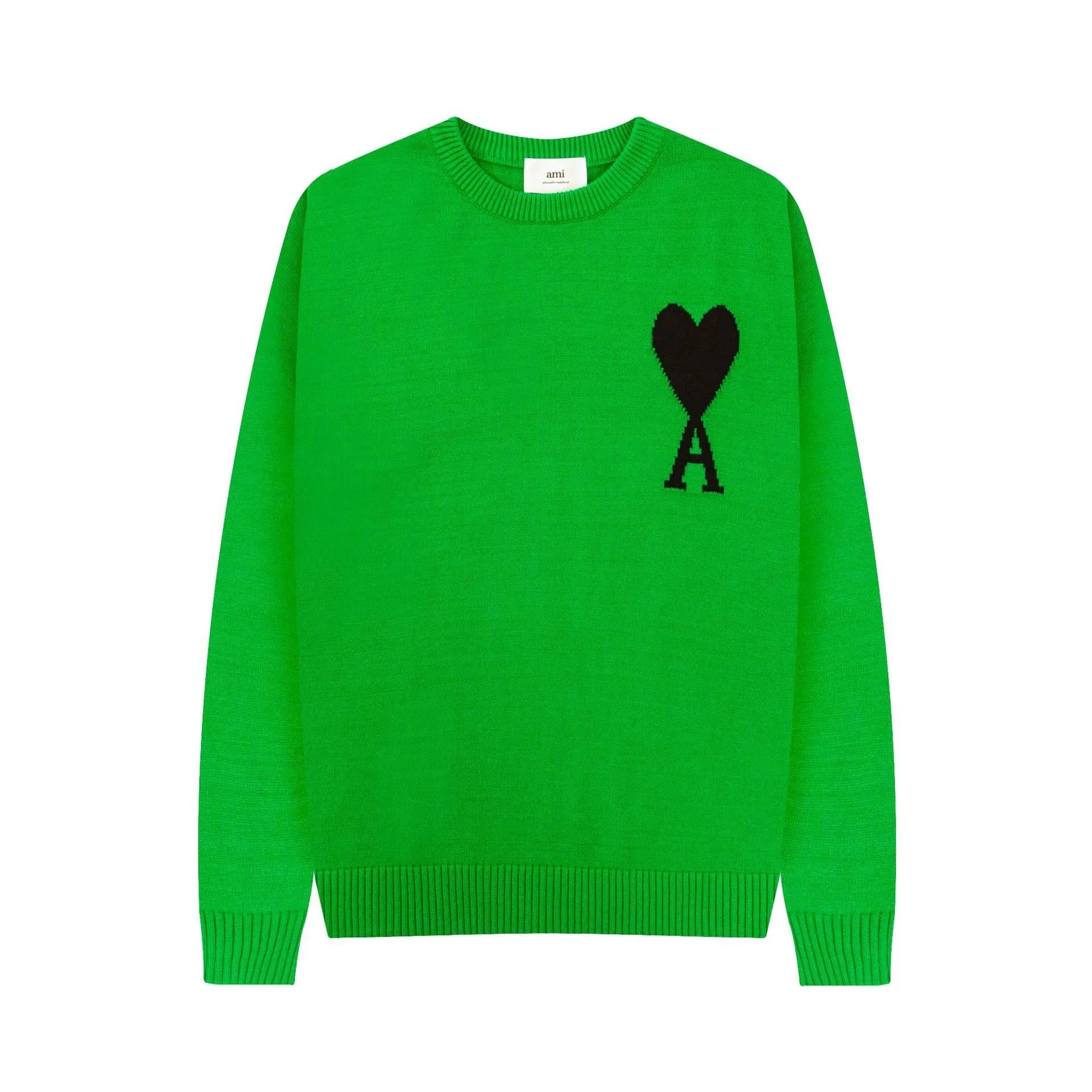 AMI Paris Knit Sweater Heart Logo