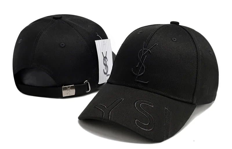 Saint Laurent Baseball Cap Monogram Embroidery — 可调节 · 3