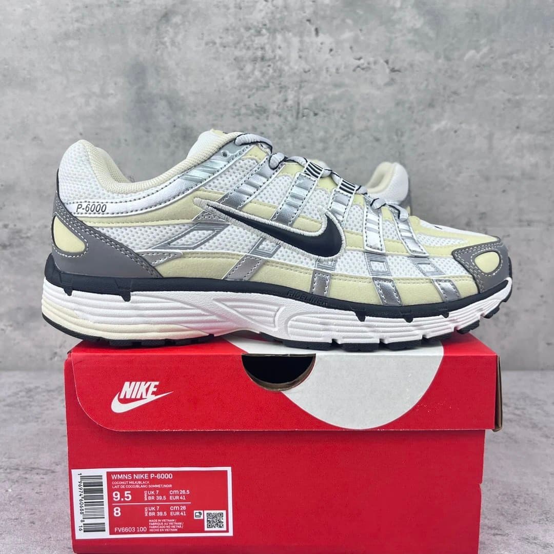 Nike Pegasus 2000 Cool Grey — WM版 P-6000 · 银黄色FV6603-100