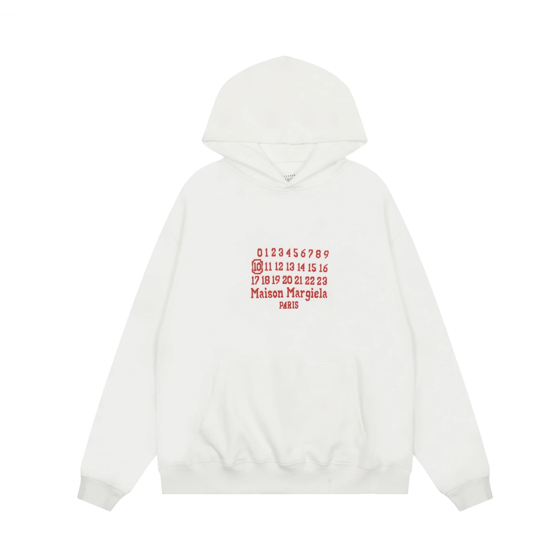 Maison Margiela Hooded Sweatshirt Number Print
