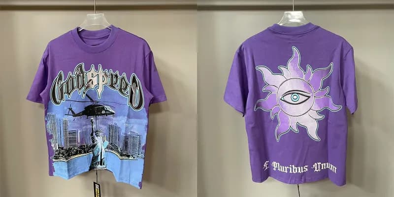 Gallery Dept. Graphic Tee Earth & Skeleton Print — 藕色 如图颜色款式  22