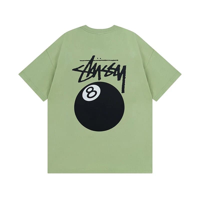 Stüssy Logo Tee Dripping Logo — 850淡绿