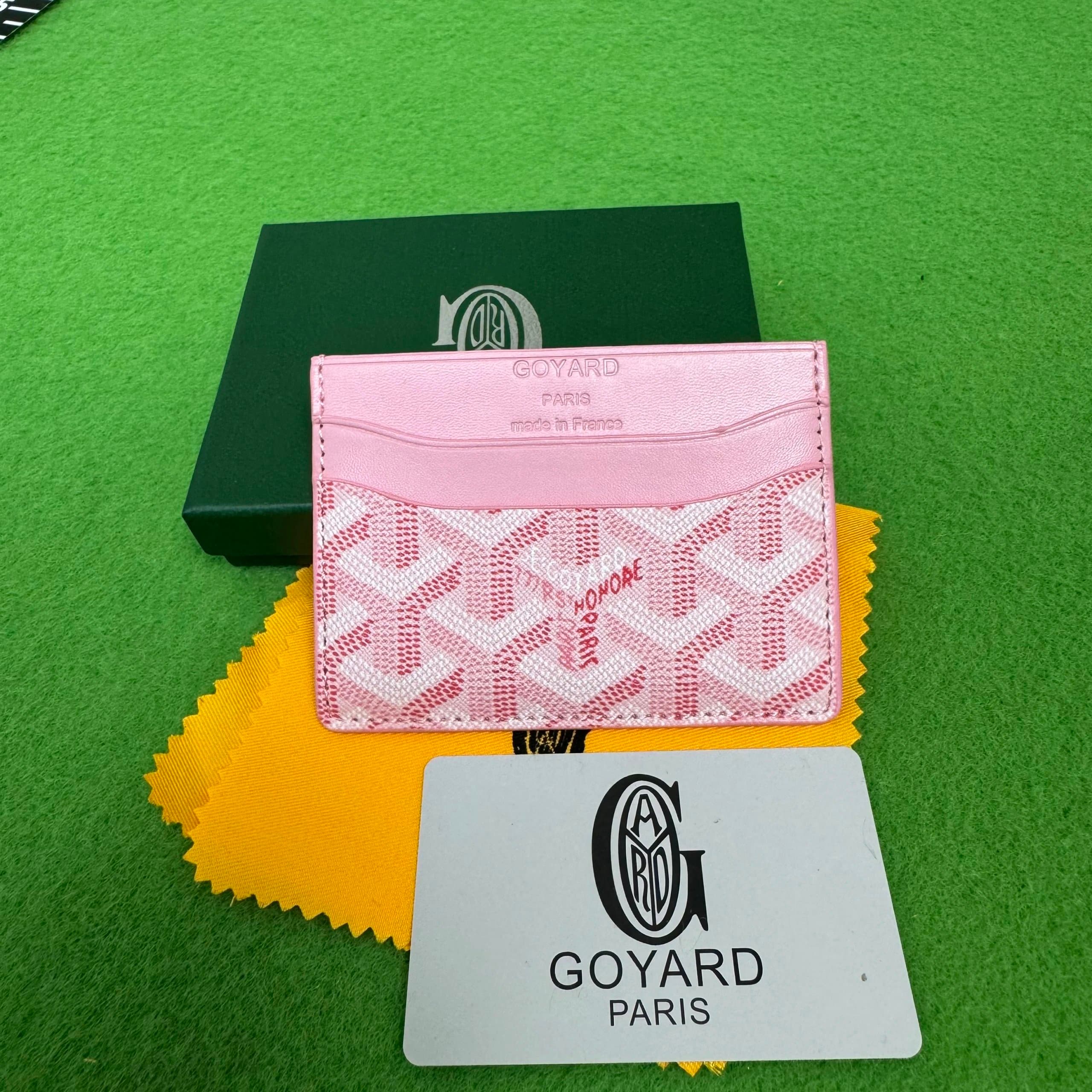 Goyard Saint Louis Wallet Chevron Pattern — Goyard Saint Sulpice 粉红色