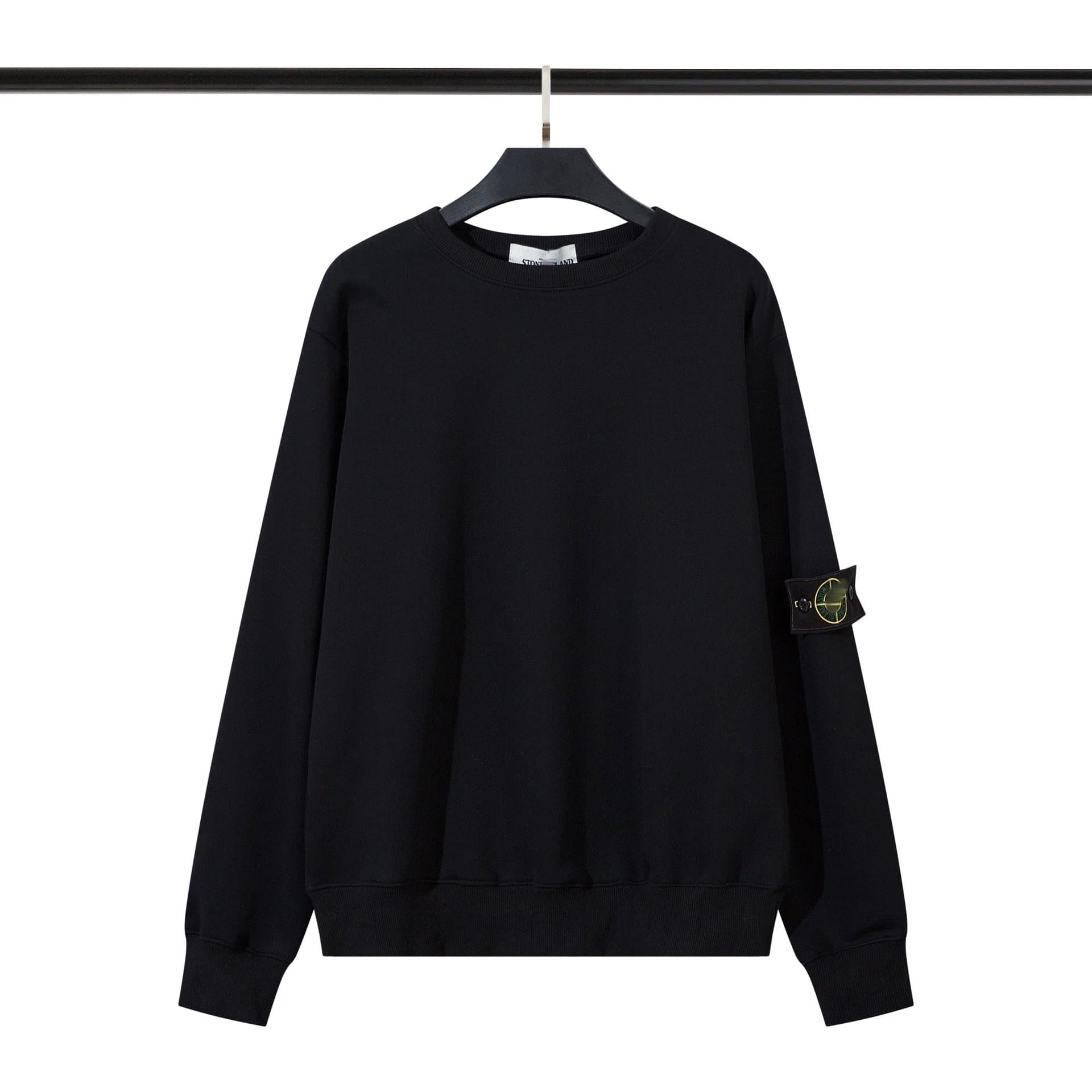 Stone Island Cargo Joggers Compass Patch — 加绒黑色