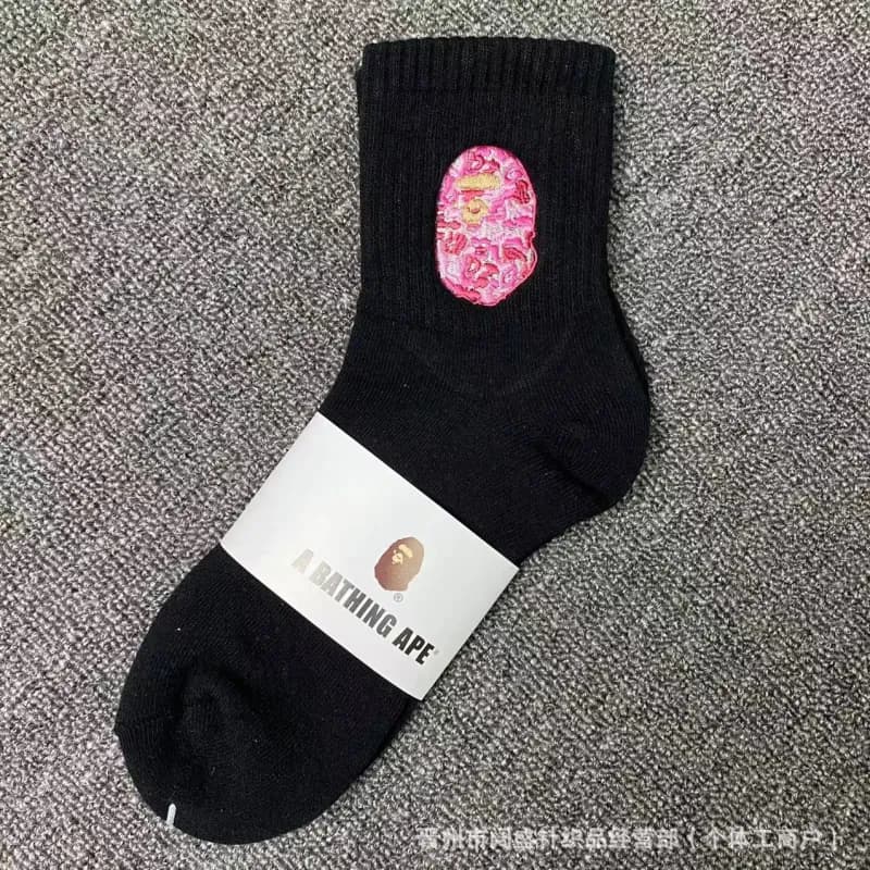 BAPE Crew Sock Ape Head Embroidery
