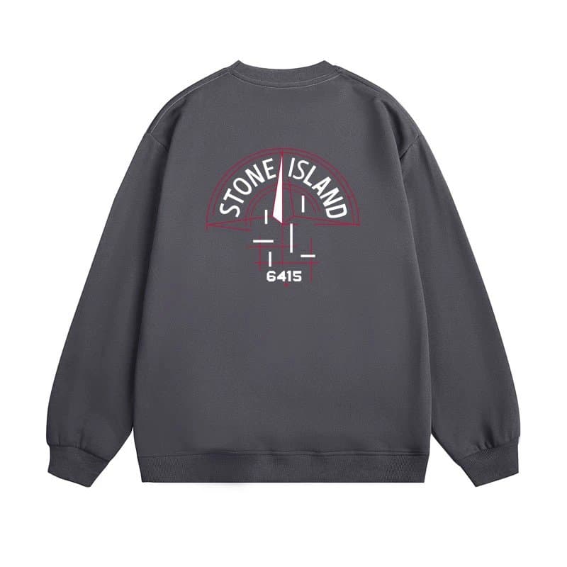 Stone Island Crewneck Sweatshirt Eclipse Print — S17