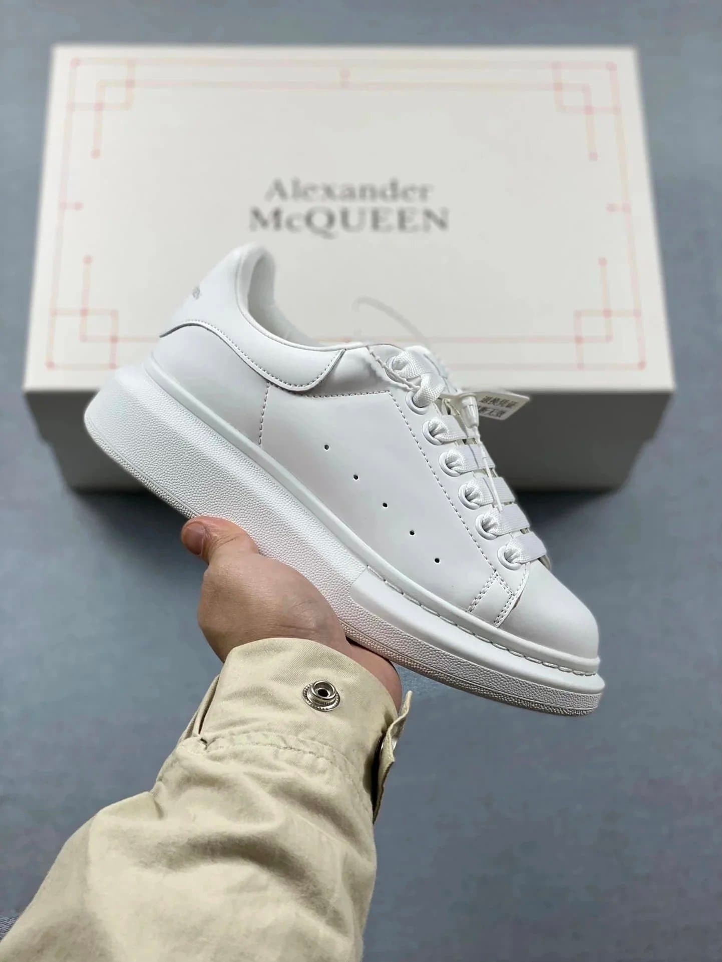 Alexander McQueen Oversized Sneaker Triple White