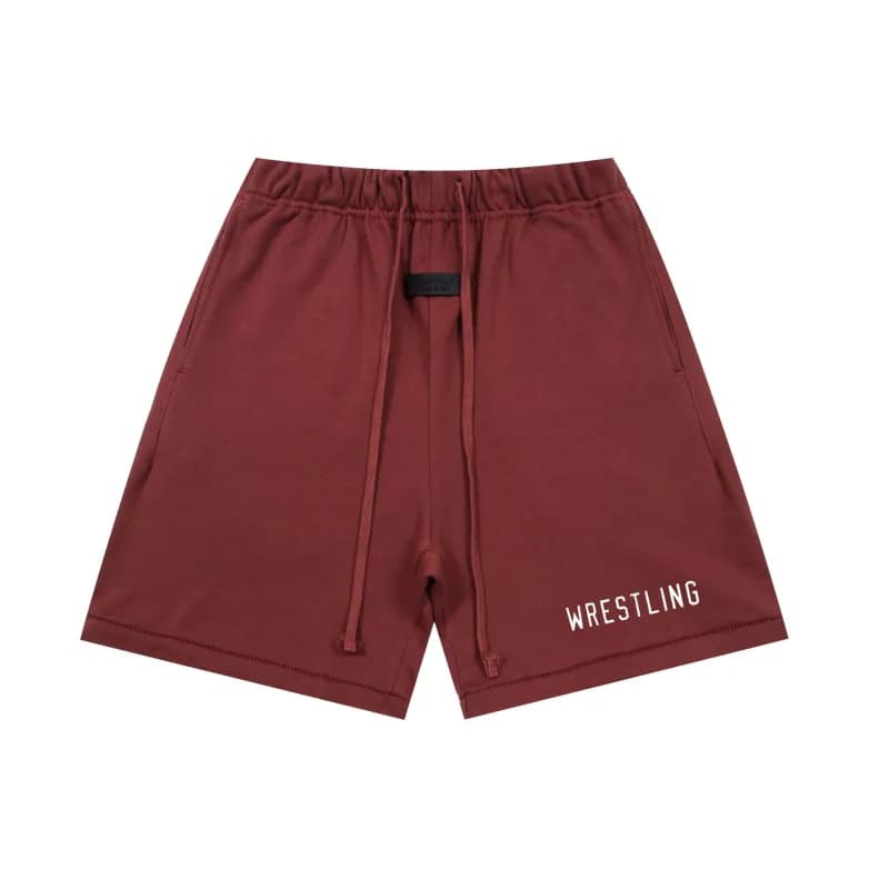 Fear of God Essentials Shorts Split Hem — K235绯红色