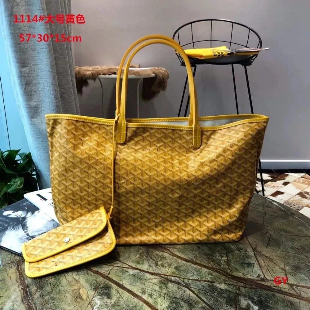 Goyard Saint Louis Tote Large Yellow