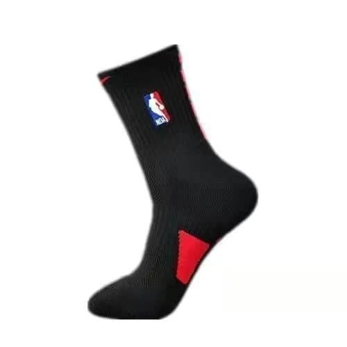 NBA Logo Sock Black/Red