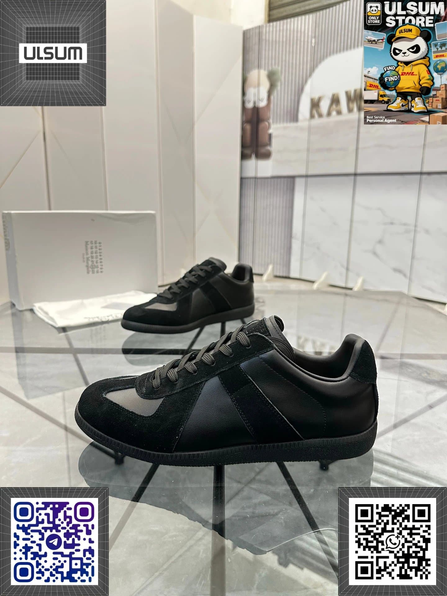 Maison Margiela Future Sneaker Black Suede Leather