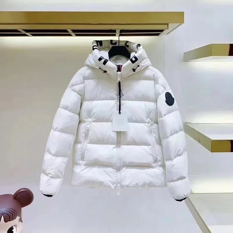 Moncler Puffer Jacket Olive Green with Logo Patch — G-2