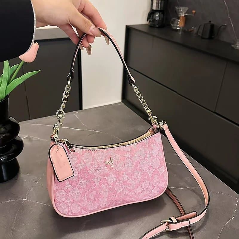 Coach Shoulder Bag Signature Print