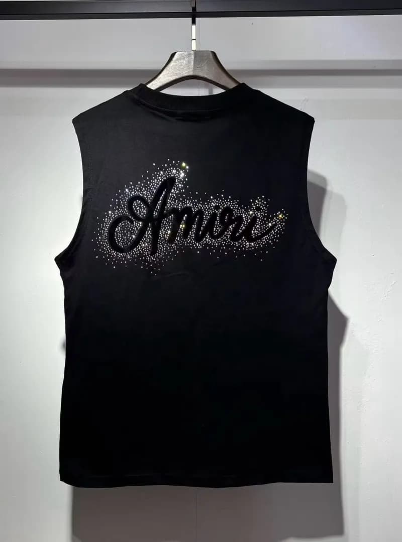 Amiri Short-Sleeve Shirt Distressed Plaid — Hotfix rhinestone black