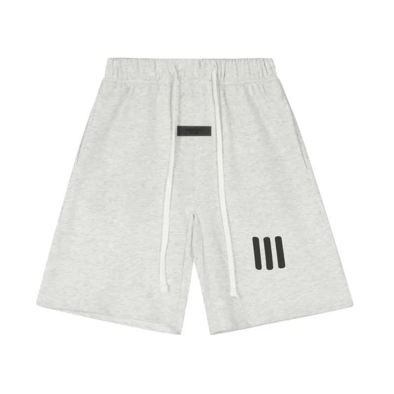 Fear of God Essentials Logo Shorts Essentials Logo — 2413白灰（硅胶字母）