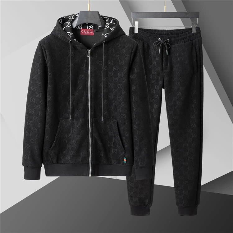 Gucci GG Monogram Hoodie and Joggers Set All-Over GG Print