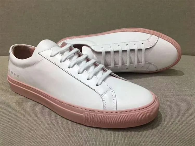 Common Projects Achilles Low White Pink Sole