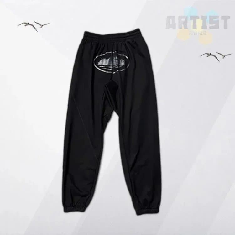 Arc'teryx Jogger Pants Five-Star Logo — 黑色灰印001