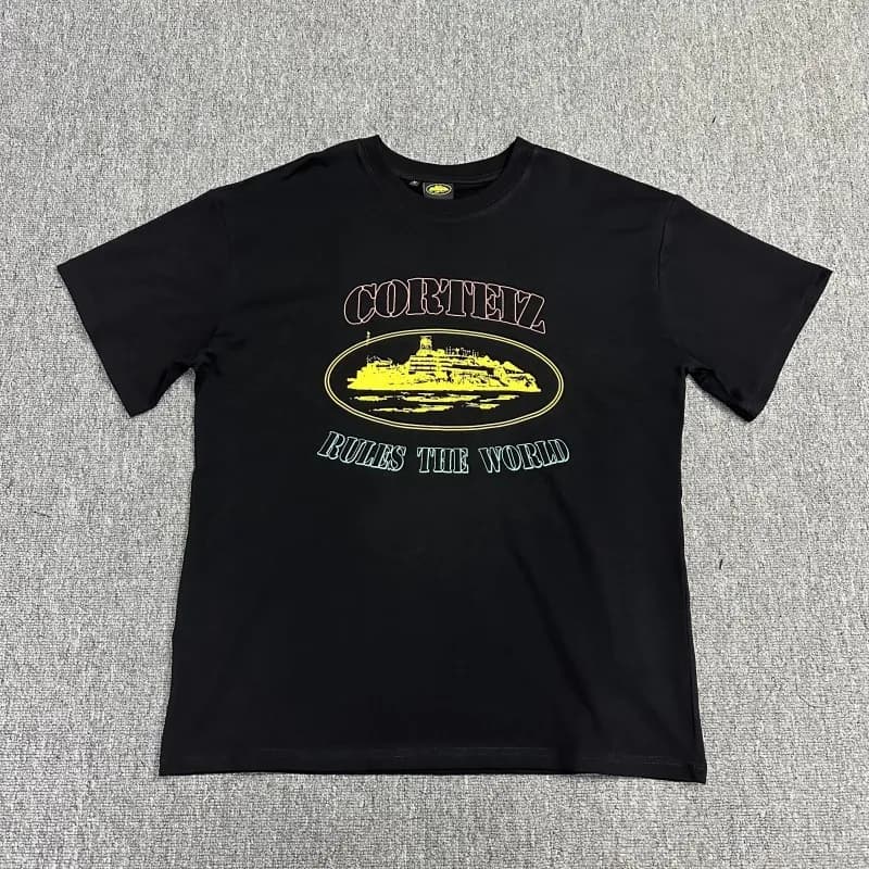 Corteiz T-Shirt Camo Logo — 3103 黑黄
