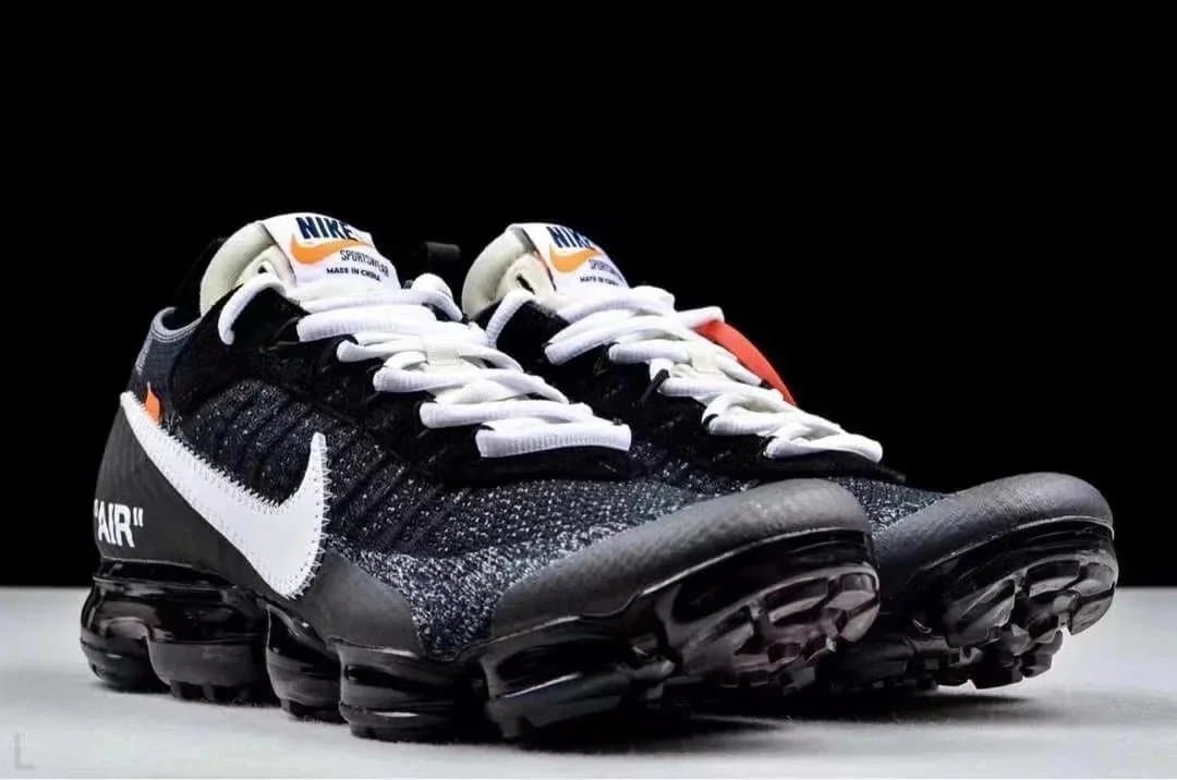 Nike Air VaporMax Black Silver — 原厂版本 · 2018 大气垫OW联名黑白 AA3831-001