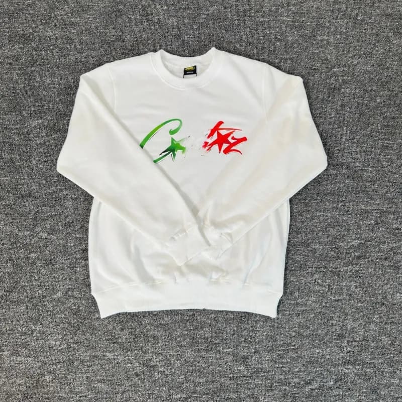 Corteiz Cruisez Sweatshirt Ship Graphic — 6226白色圆领卫衣