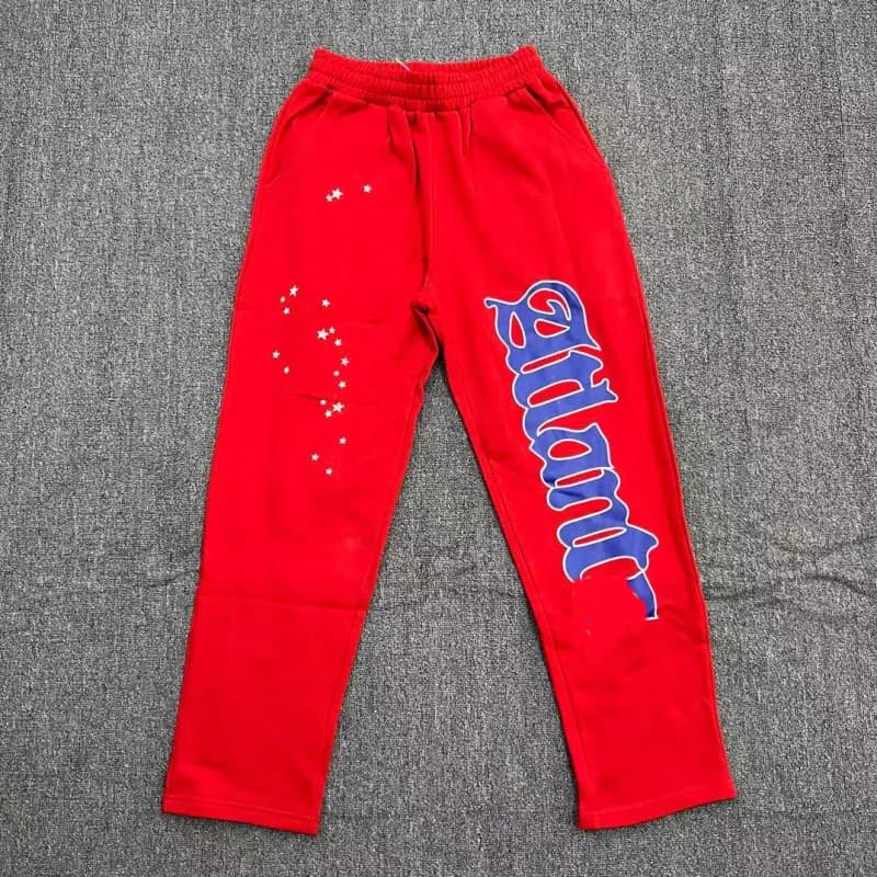 Sp5der Spider Web Hoodie Black with Red Spiderweb Print — 74