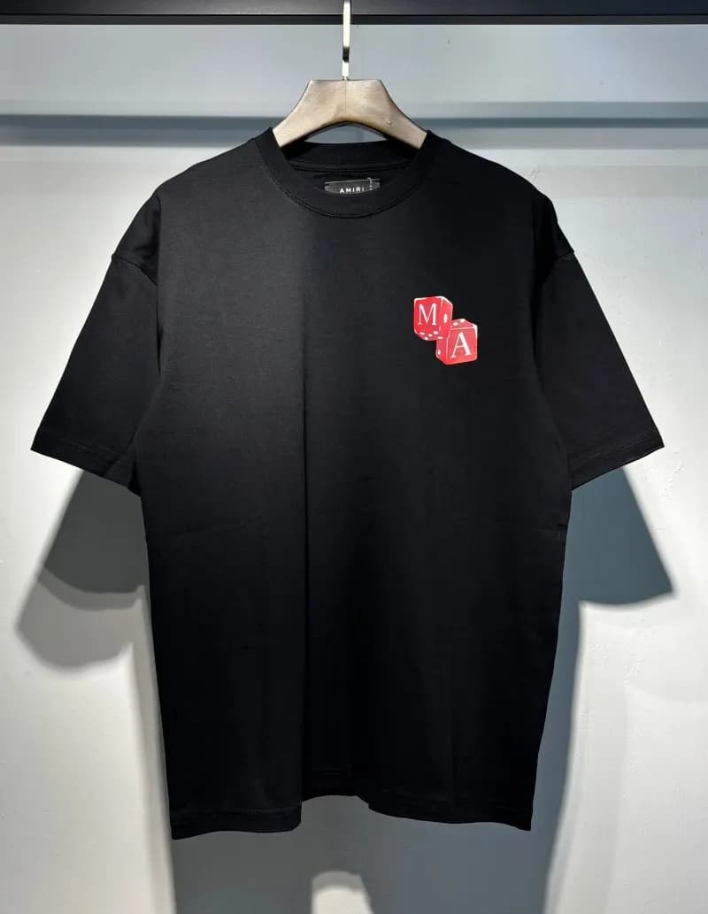 Amiri Logo T-Shirt Mesh Script — 734 black