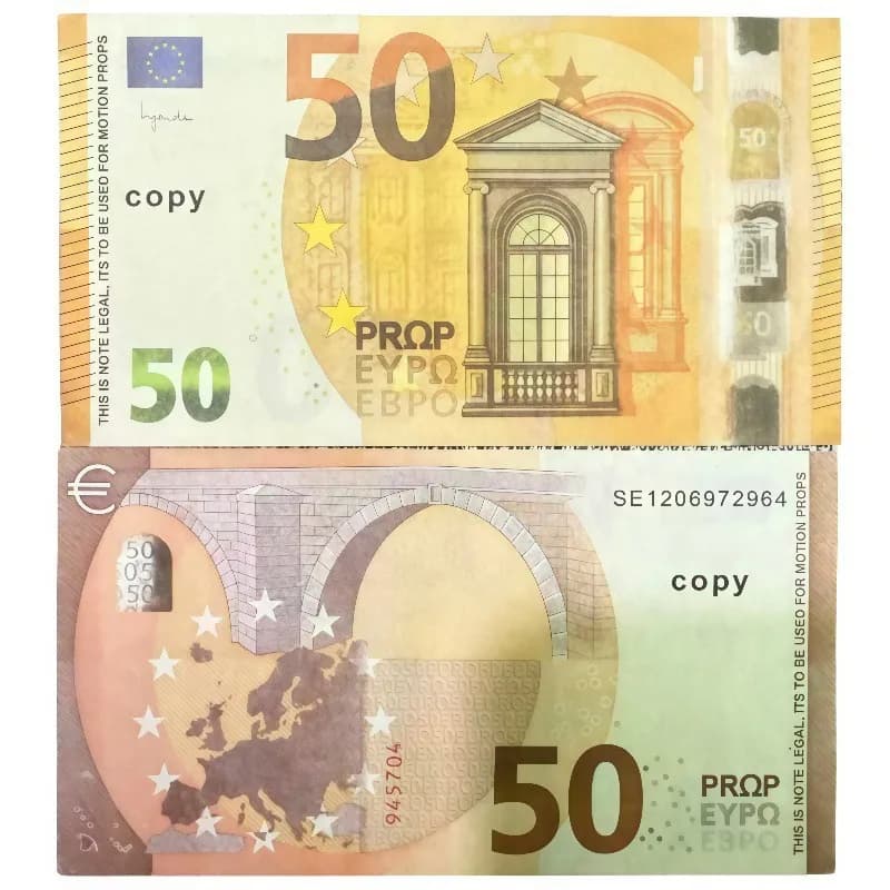 50 Euro Note Prop Motion Prop Copy