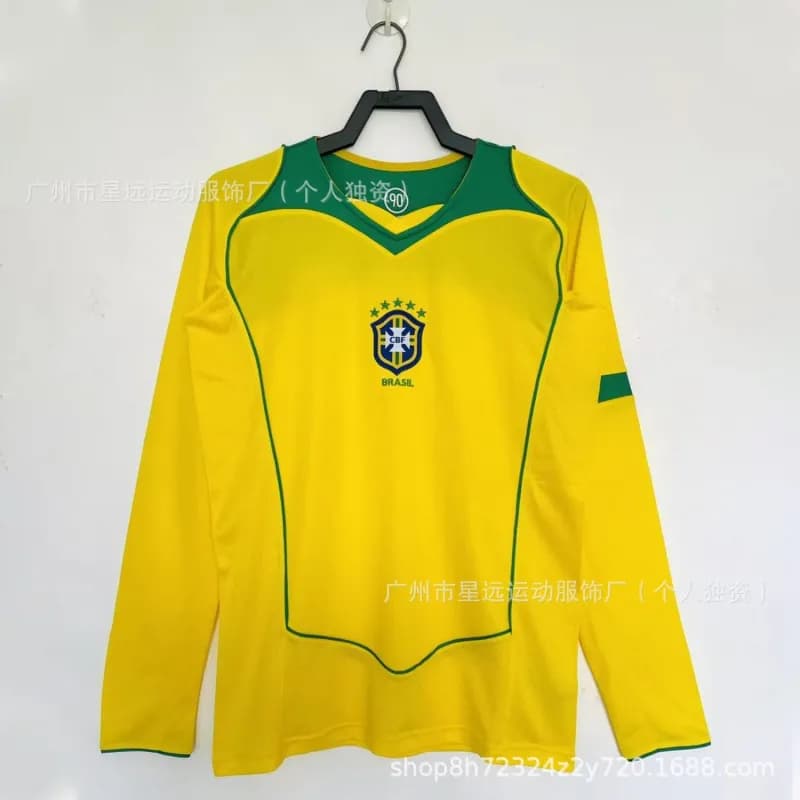 Nike Brazil National Team Jersey Home Kit — 04巴西主场长袖