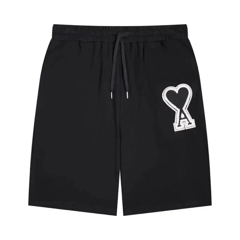 Amiri Heart Logo Shorts Embroidered Heart A